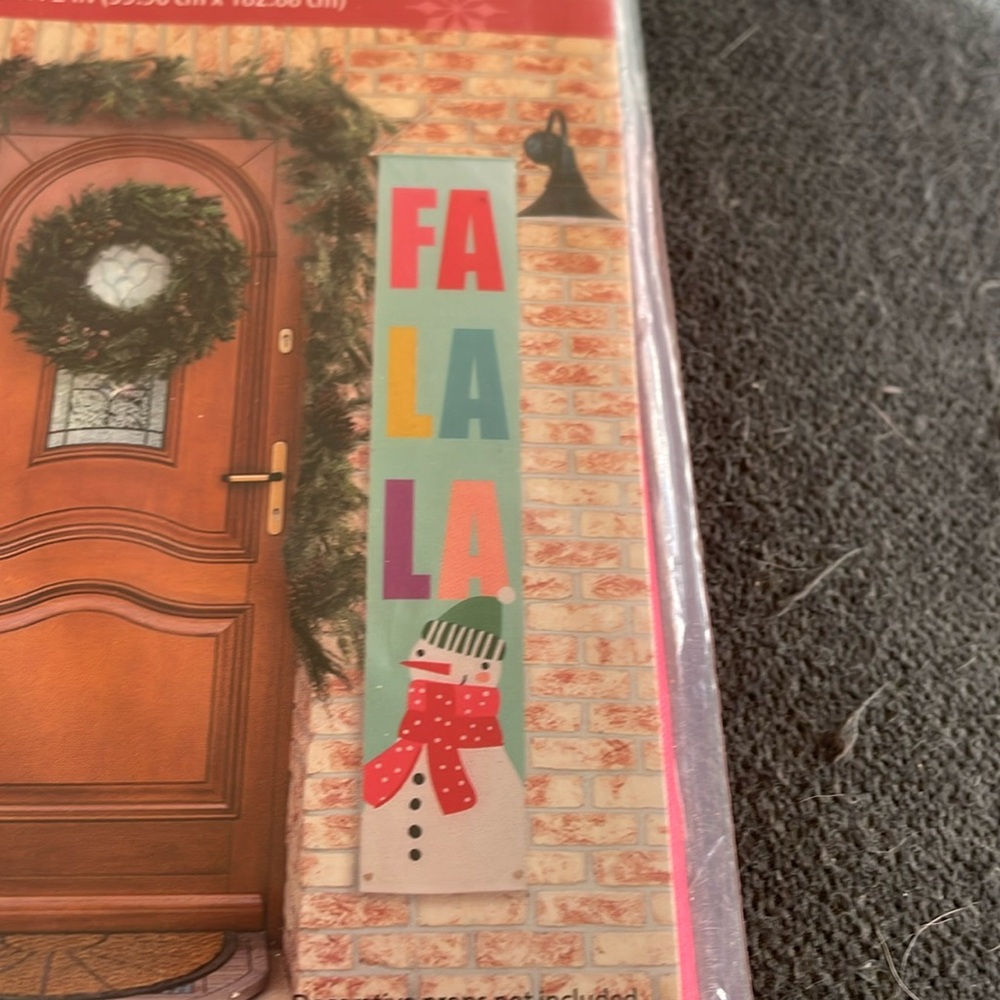 Christmas door, banner